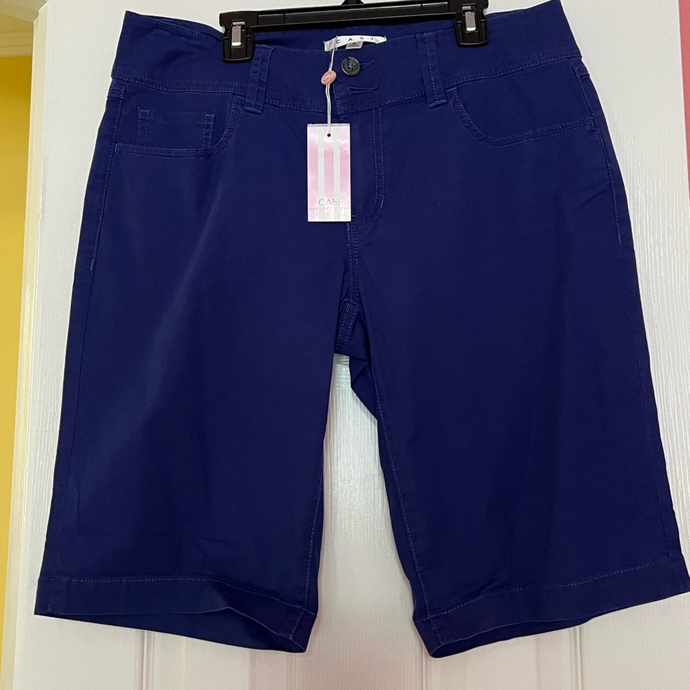 Cabi Bright Blue Bermuda Shorts.   Size 8.   NWT